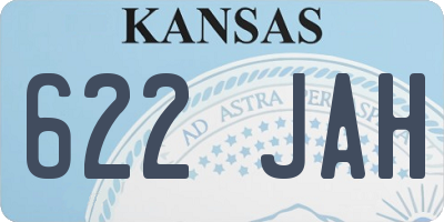 KS license plate 622JAH