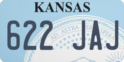 KS license plate 622JAJ