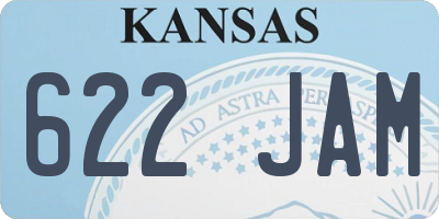 KS license plate 622JAM