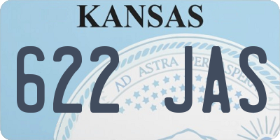 KS license plate 622JAS