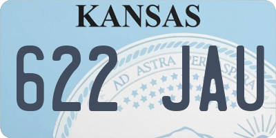 KS license plate 622JAU
