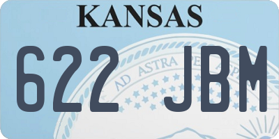 KS license plate 622JBM