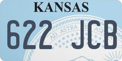 KS license plate 622JCB