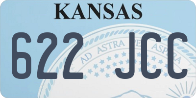 KS license plate 622JCC