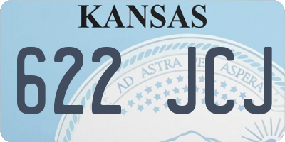 KS license plate 622JCJ