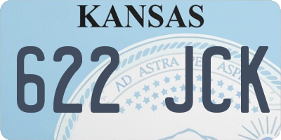 KS license plate 622JCK