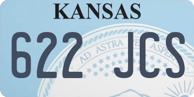 KS license plate 622JCS