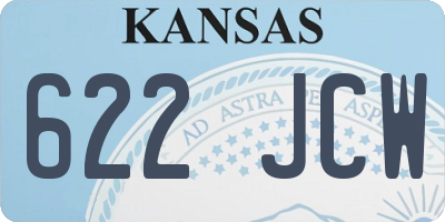 KS license plate 622JCW