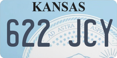 KS license plate 622JCY