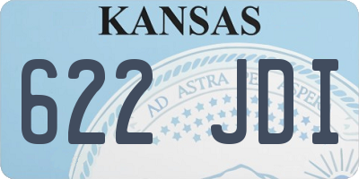 KS license plate 622JDI