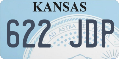 KS license plate 622JDP