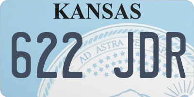 KS license plate 622JDR