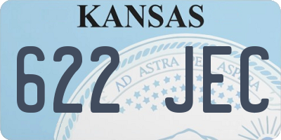 KS license plate 622JEC