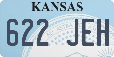 KS license plate 622JEH