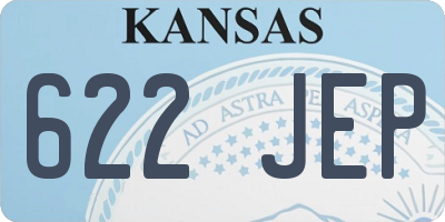 KS license plate 622JEP