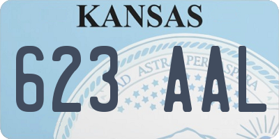 KS license plate 623AAL