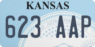 KS license plate 623AAP