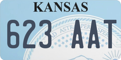 KS license plate 623AAT