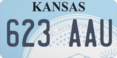 KS license plate 623AAU