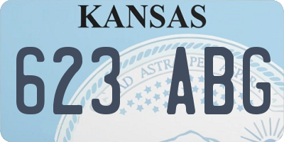 KS license plate 623ABG