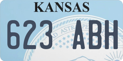 KS license plate 623ABH