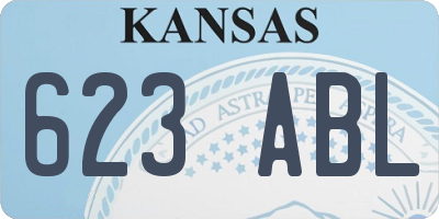KS license plate 623ABL