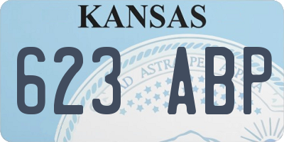KS license plate 623ABP