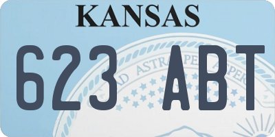 KS license plate 623ABT