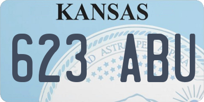 KS license plate 623ABU