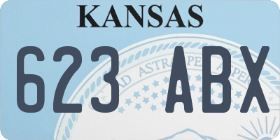 KS license plate 623ABX