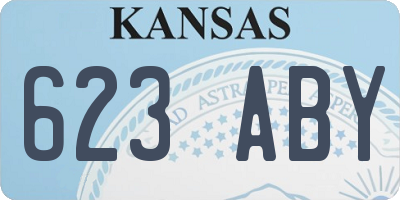 KS license plate 623ABY