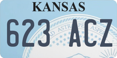 KS license plate 623ACZ