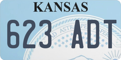 KS license plate 623ADT