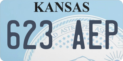 KS license plate 623AEP