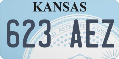 KS license plate 623AEZ