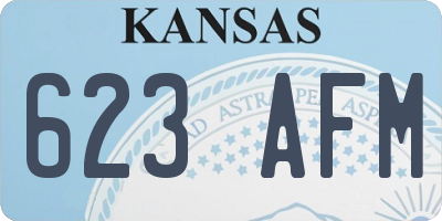 KS license plate 623AFM