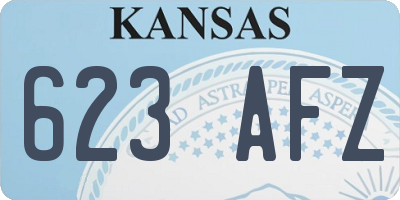 KS license plate 623AFZ