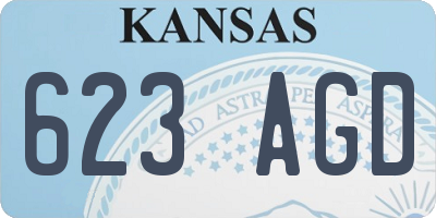 KS license plate 623AGD