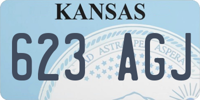 KS license plate 623AGJ