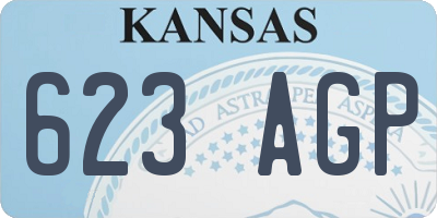 KS license plate 623AGP