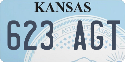 KS license plate 623AGT