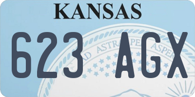 KS license plate 623AGX