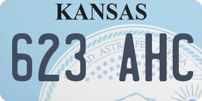 KS license plate 623AHC