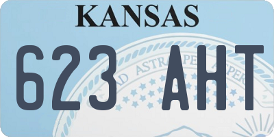KS license plate 623AHT