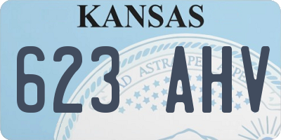 KS license plate 623AHV