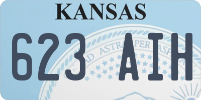 KS license plate 623AIH