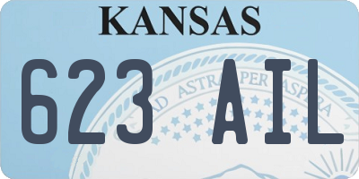 KS license plate 623AIL