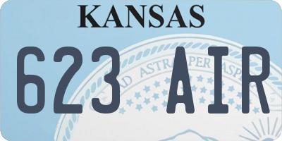 KS license plate 623AIR