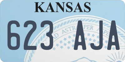 KS license plate 623AJA