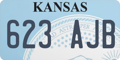 KS license plate 623AJB